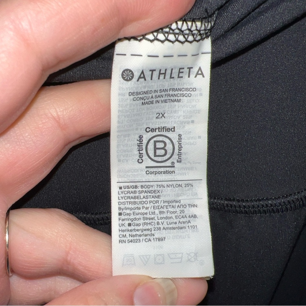 Athleta Transcend Skort Plus Size Layered Skirt With Shorts Black Size XXL EUC - Picture 8 of 14